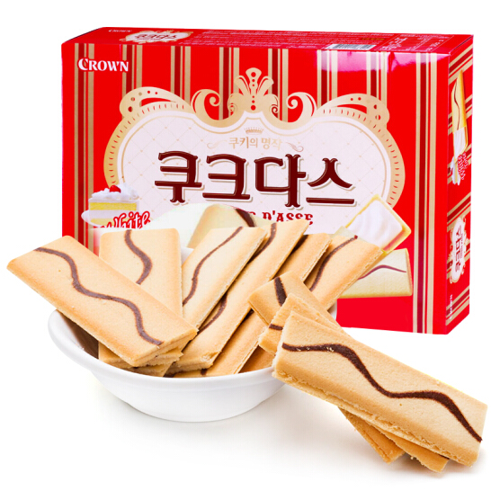 韩国 克丽安 奶油蛋糕夹心饼干 72g | KR crown Couque d'Asse White Torte 72g