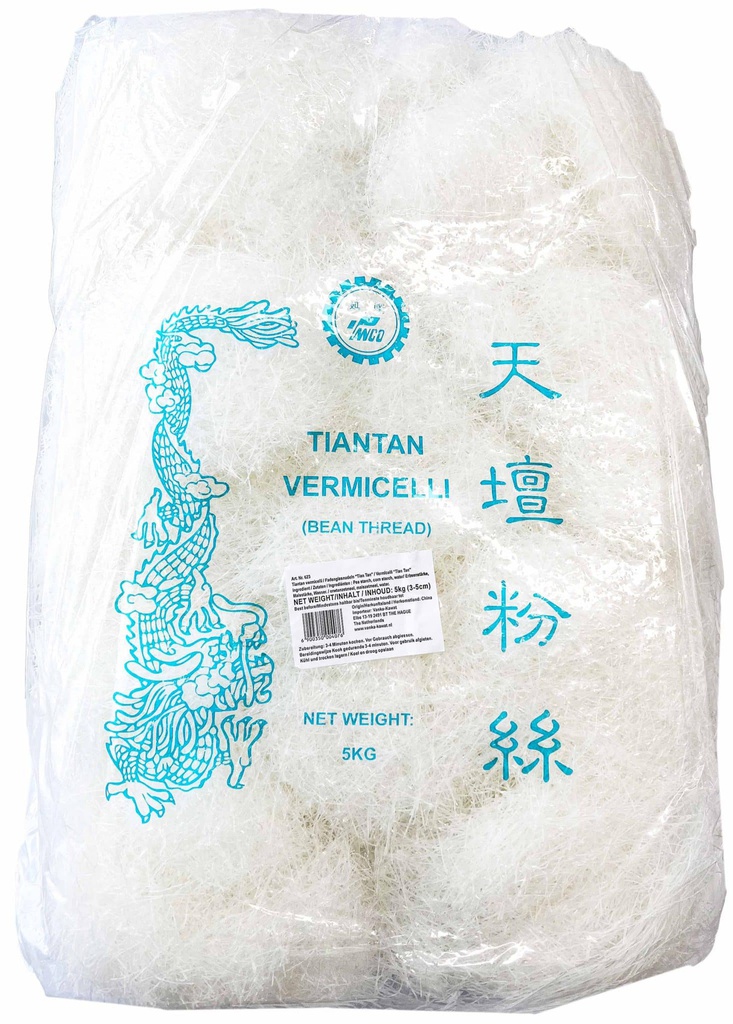 YANCO Vermicelli 3-5 Cm. (Tiantan) 5kg | YANCO 天坛切断粉丝 3-5cm 5kg