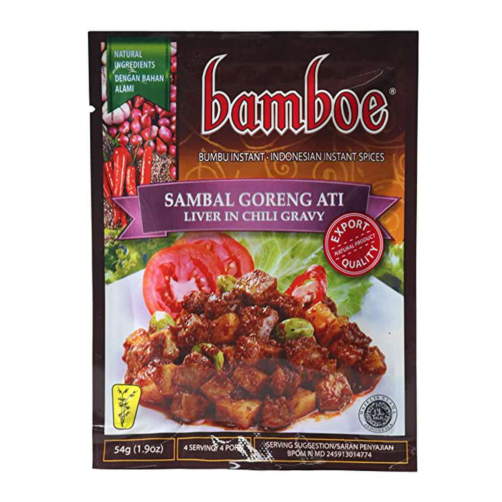 Bamboe Bumbu Sambal Goreng Ati 54g | Bamboe Bambu 辣椒炒饭酱 54g