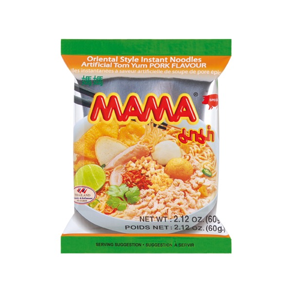 妈妈牌 猪肉冬阴功面 60g | Mama Inst. Noodles Tom Yum Pork 60g