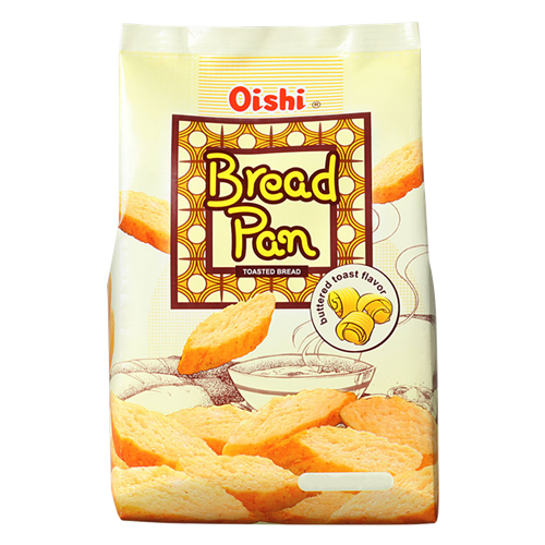 Oishi Bread Pan Buttered Toasted 42g | Oishi 面包片 黄油味 42g