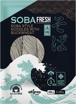 ALLGROO Soba Noodles 600g | 韩国荞麦面 600g