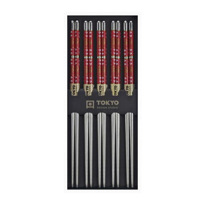 Tokyo Design Studio Chopstick Stainless Steel - 5 pair | Tokyo Design Studio 不锈钢 筷子 5双装