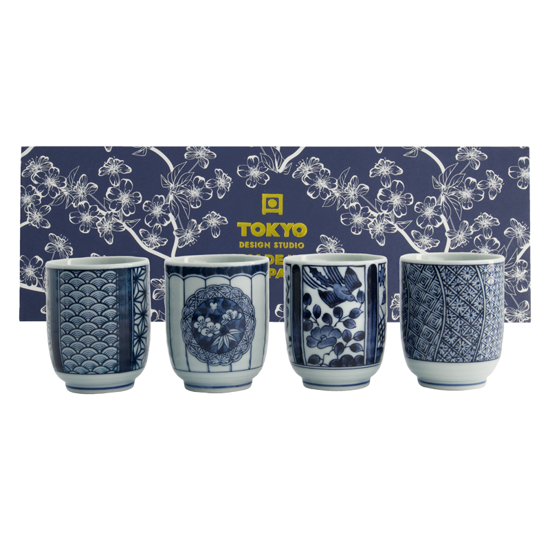 Tokyo Design Studio 日式茶杯礼物C套装 160ml 4杯 | Tokyo Design Studio Type C Teacup Gifts 160ml w/4 cups | Tokyo Design Studio 日式茶杯礼物C套装 4杯