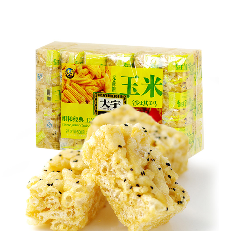 Dayu Sachima-Corn Flavor 408g | 大宇 玉米沙琪玛 408g