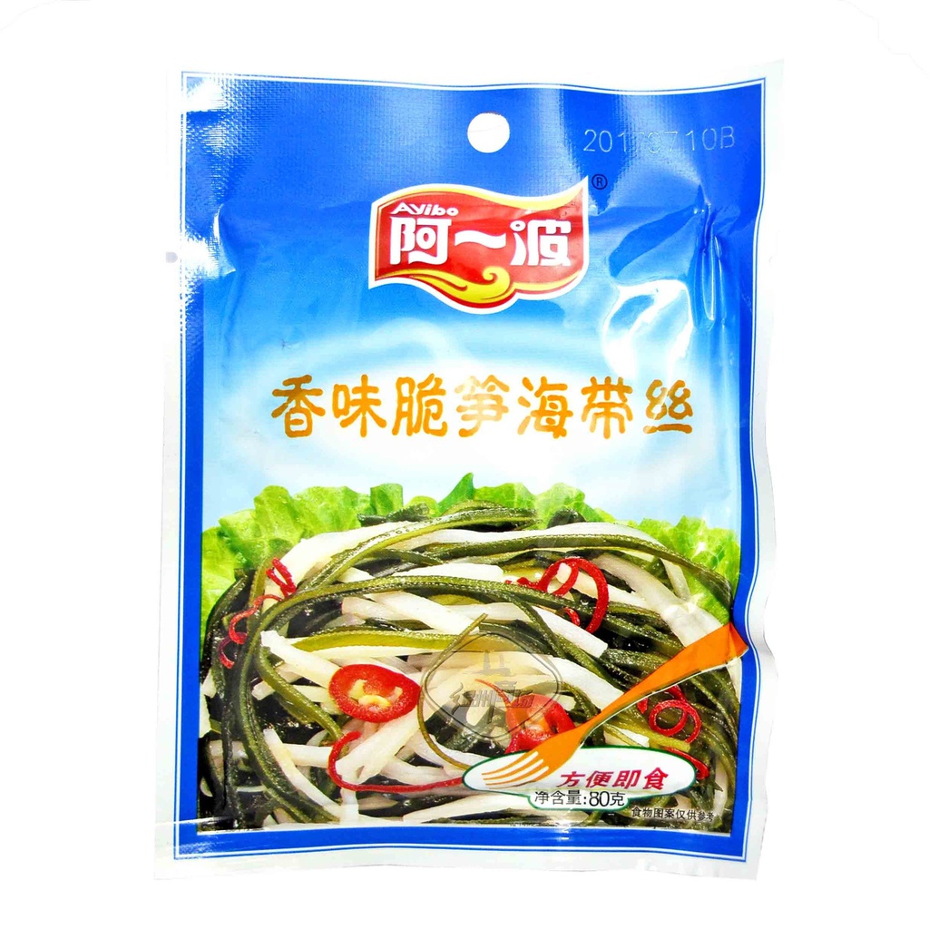 AYB Crispy Bamboo Shoots and Kelp 80g | 阿一波 香味脆笋海带丝 80g