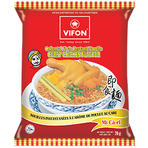 VIFON Instant Noodle Curry Chicken Flavour 70g | VIFON 即食面 咖喱鸡肉味 70g