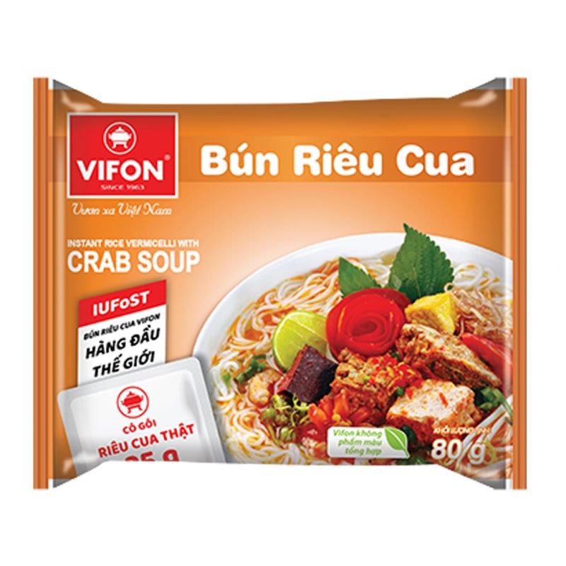 VIFON 即食面 蟹味 80g | VIFON Instant Noodle Crab Bun Rieu Cua 80g