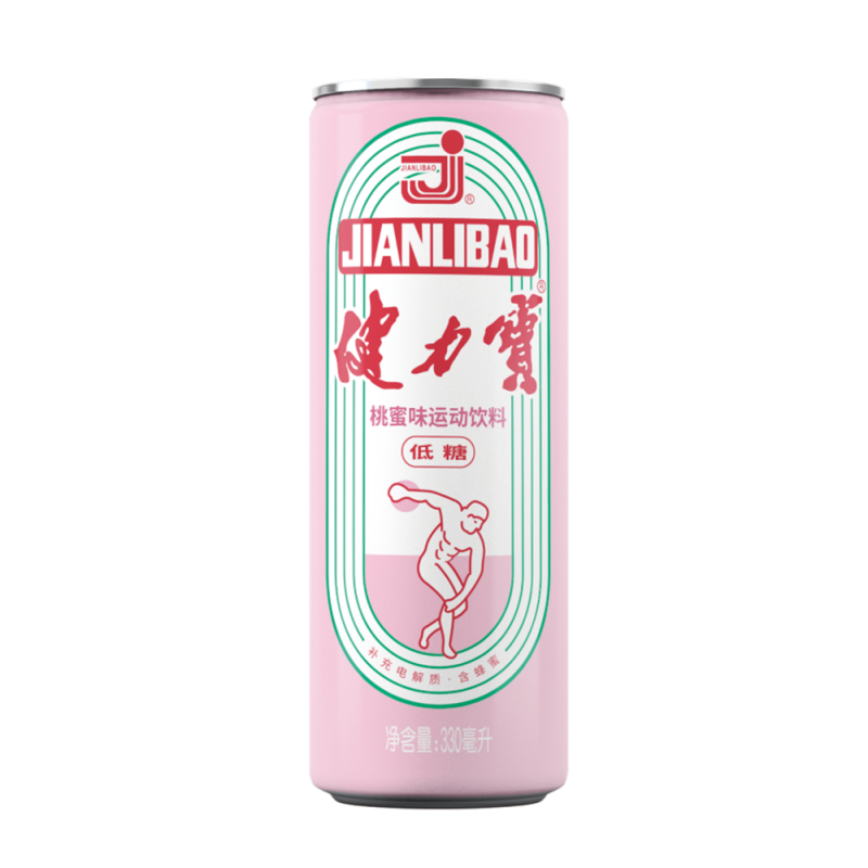 CN Jianlibao Sports Drink Peach 330ml | 健力宝 运动饮料 桃蜜味 330ml