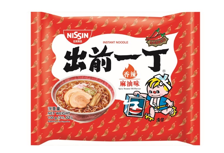 出前一丁 包装面 香辣麻油味 100g | HK Nissin Demae Ramen with Spicy Sesame Oil 100g