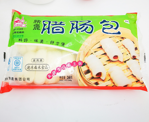 Kuailu Sausage Bun 260g | 快鹿 腊肠包子 260g