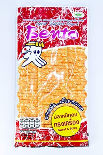 BENTO 鱿鱼零食 甜辣味 24g | BENTO Squid Seafood Snack Sweet & Spicy 24g