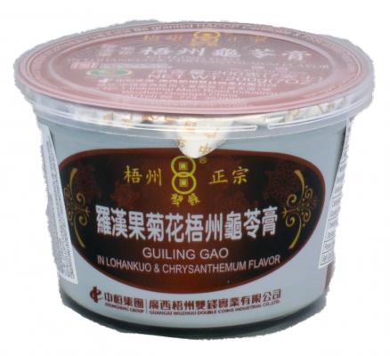 DOUBLE COINS Guilinggao Lohankuo & Chrys Flavor 200g | 双钱牌 龟苓膏 罗汉果菊花味 200g