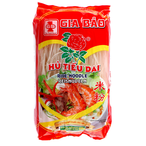 VN Gia Bao Rice Noodle Hu Tieu Dai 2.5mm 500g | 越南米粉 2.5mm 500g