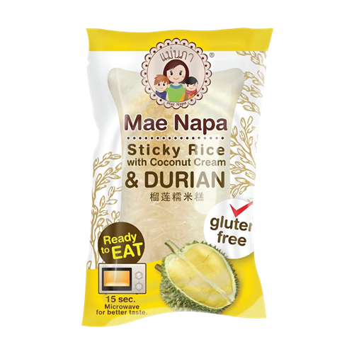 MaeNapa 榴莲糯米糕 80g | MaeNapa Steamed Sticky Rice Cake Coconut Cream Durian 80g