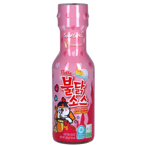 韩国 三养 拌面辣鸡酱（粉瓶） 200g | KR Samyang Buldak Sauce Hot Chicken Carbo 200g