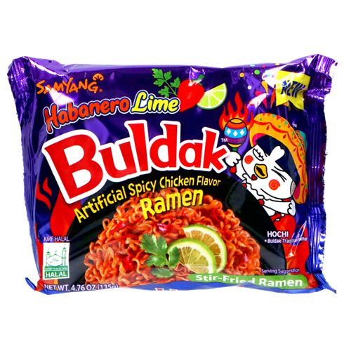 韩国 三养火鸡面 哈瓦那辣椒柠檬味 135g | KR Samyang Buldak Ramen Hot Chicken Habanero Lime 135g