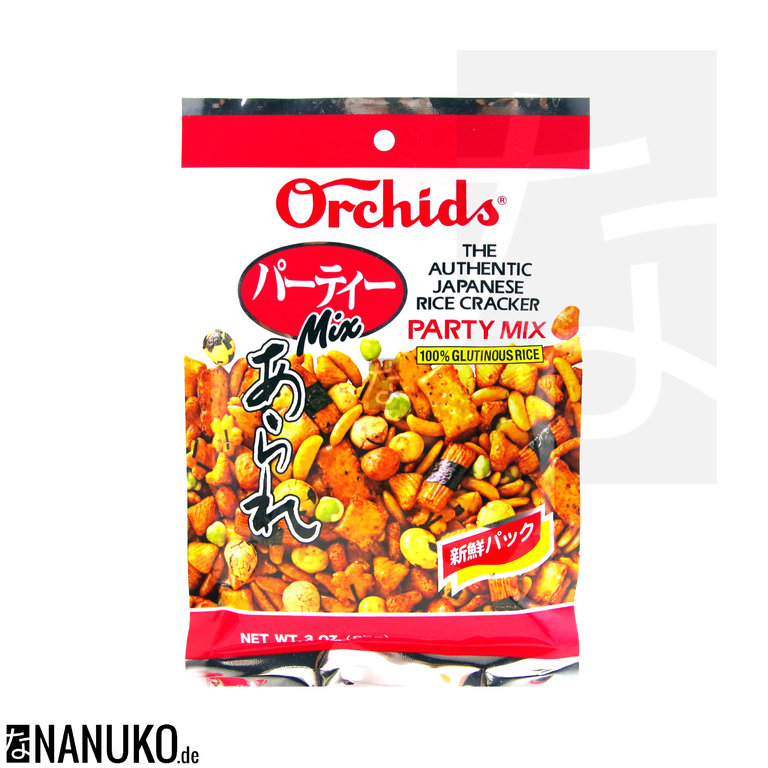 ORCHIDS Rice Crackers Party Mix 85g | ORCHIDS 脆条 混合口味 85g 