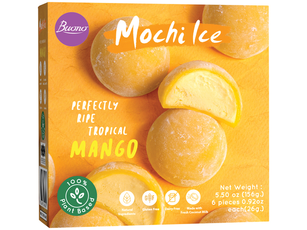 BUONO 麻薯冰淇淋 芒果口味 156g | BUONO Ice Mochi Mango Flavor 156g