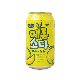 Korean Sparkling Soda Melon 350ml | 韩国 瓜果味苏打汽水 350ML