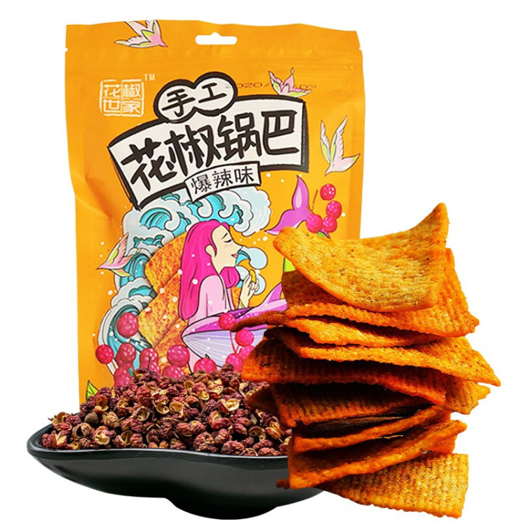 花椒世家 花椒锅巴 爆辣 158g | HJSJ Millet Crisps Extra Spicy 158g