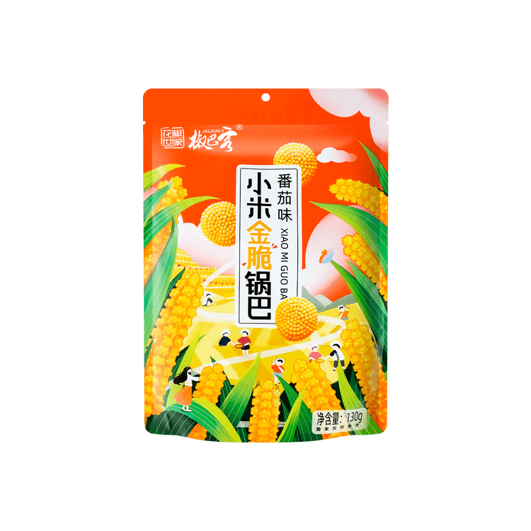 花椒世家 花椒锅巴 番茄 130g | HJSJ Millet Crisps Tomato 130g