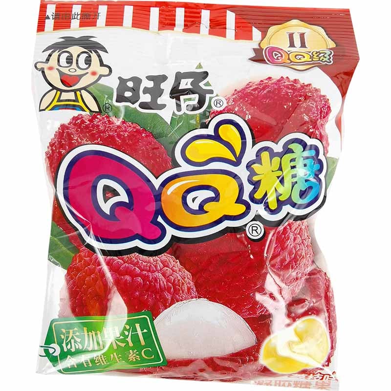 Want Want Gummy Candy Lychee Flavor 70g | 旺仔 QQ糖 荔枝味 70g