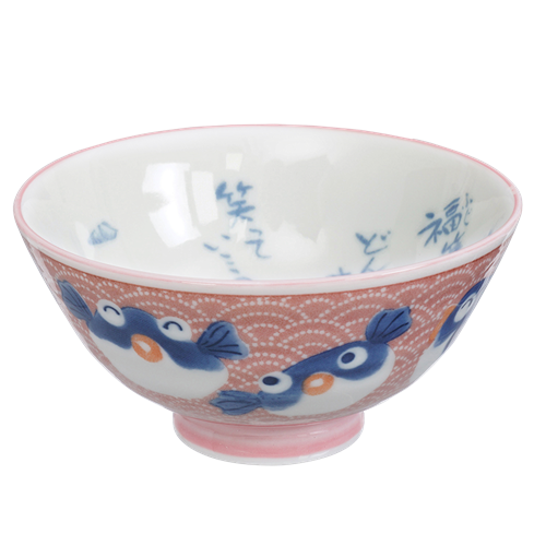 JP Tokyo Design Studio Kawaii Bowls Fish Pink 300ml | 日本 东京设计小鱼碗 300ml