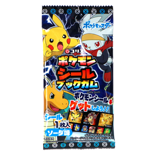 JP Pokemon Seal Book with Gum Soda Flavor 3.5g | 日本 Pokemon口香糖 3.5g