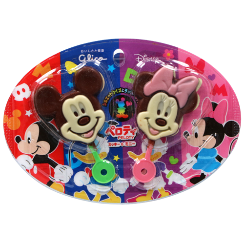 JP PELOTY Mickey Minnie Chocolate Lollipop 19g | 日本 米奇米妮巧克力棒 19g