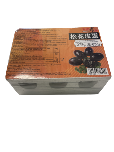 CN Pi Tan Preserved Duck Eggs 62g*6 | 皮蛋 62g*6