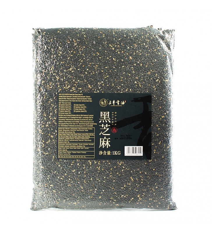烘焙黑芝麻（熟） 1kg | SANFENG Roasted black sesame 1kg
