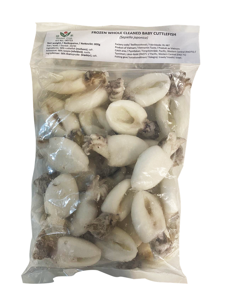 GC Baby Cuttlefish 20/40 800g | 墨鱼仔 20/40 800g