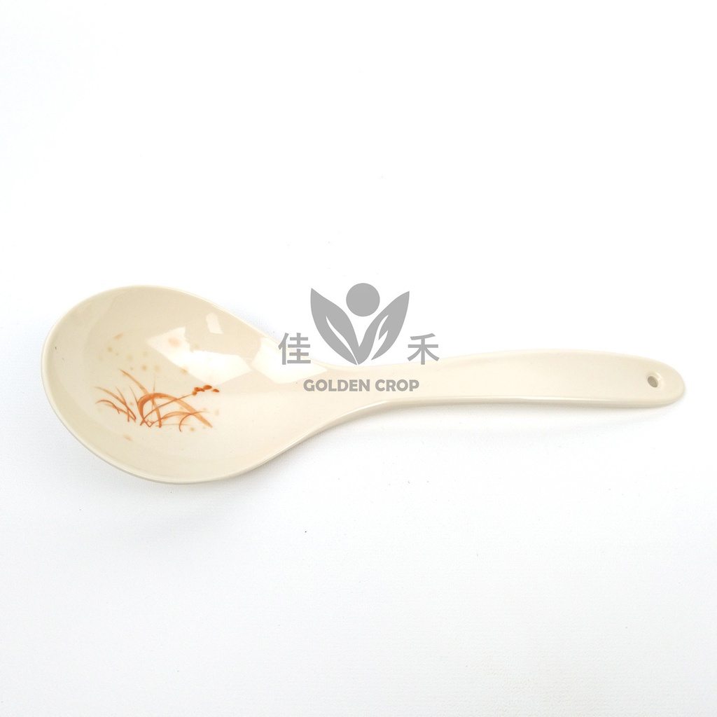 Melamine 8.9'' Meal Spoon Autumn Grass 102 | 密胺8.9''饭勺 秋草 102