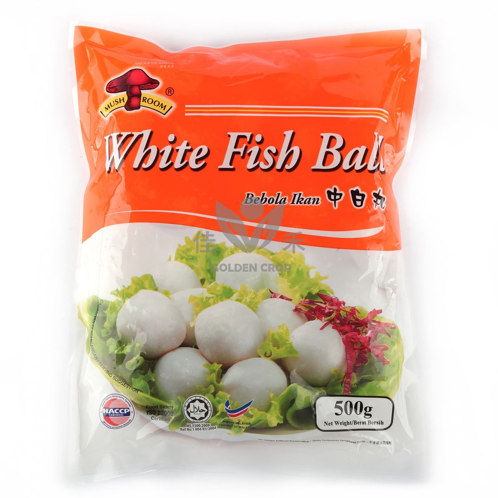 香菇牌中白丸 500g | Mushroom White Fish Ball - Medium 500g