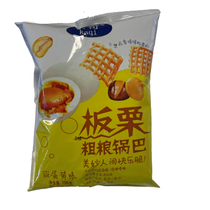 卡奇 板栗粗粮锅巴 咸蛋黄味 105g | Kaqi Rice Cracker Salted Egg Flavour 105g