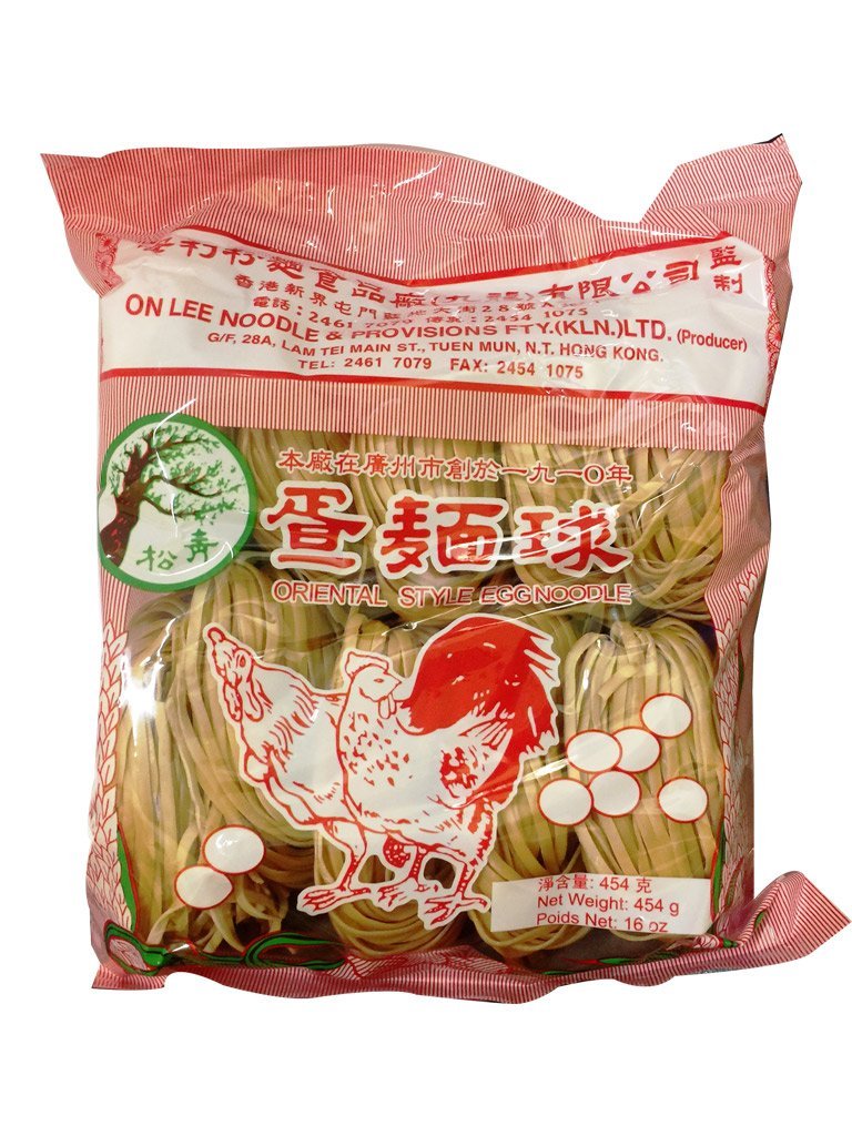 青松 粗蛋面球 454g | OL Oriental Style Egg Noodle (Thick) 454g