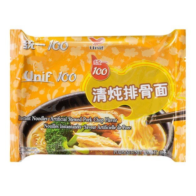 统一 清炖排骨面 105g | Unif pork chop instant noodles 105g