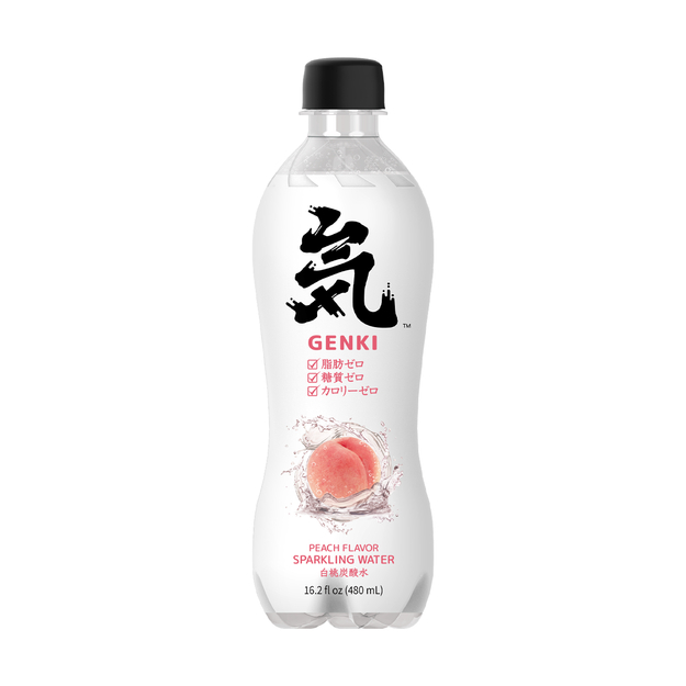 元气森林 0卡0脂 桃子味 苏打水 480 ml 