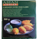 Asian Choice 15/16 Breaded Surimi Crab Claws  (Muslitos) 500g | 面包糠炸蟹钳 15/16 500g