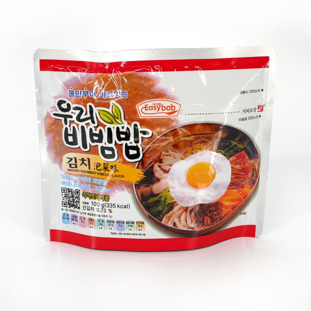 韩国 即食泡菜拌饭 100g | KR Easy Baby Woori Bibimbap kimchi 100g