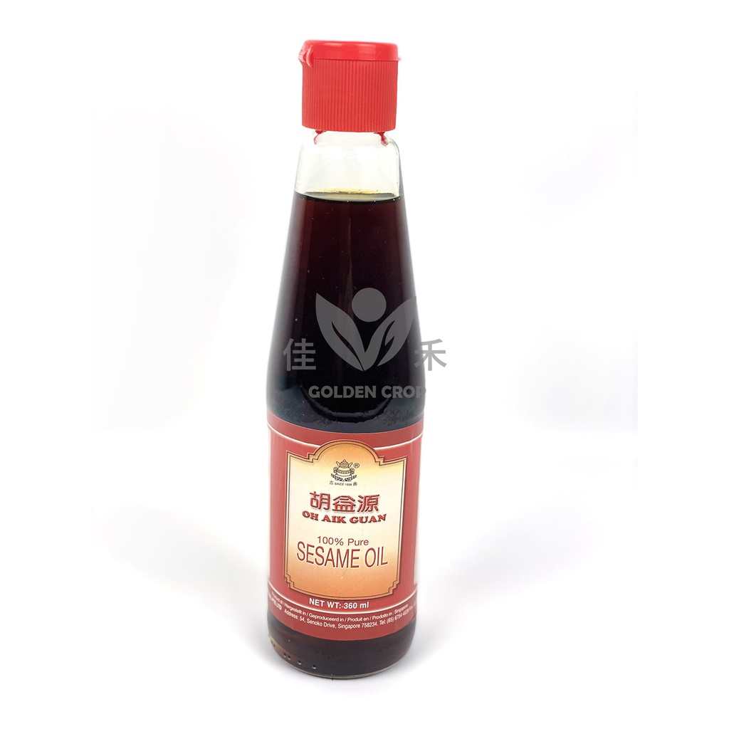 胡益源 纯正芝麻油  360ml | OH AIK GUAN Sesame Oil 360ml