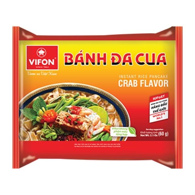 VIFON Rice Noodle Crab (Banh Da Cua) 60g | VIFON 速食米粉 蟹味 60g