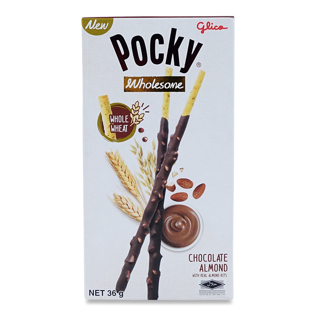 Pocky Wholesome Chocolate Almond Flakes 36g | 百奇 杏仁巧克力味 36g