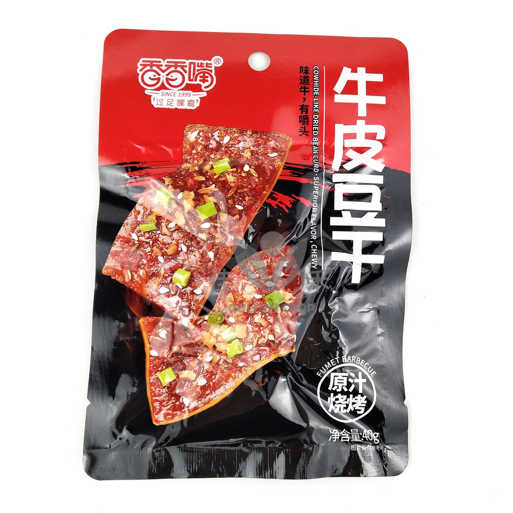 XXZ Dried tofu Barbecue Flavor 40g | 香香嘴 牛皮豆干 烧烤味 40g