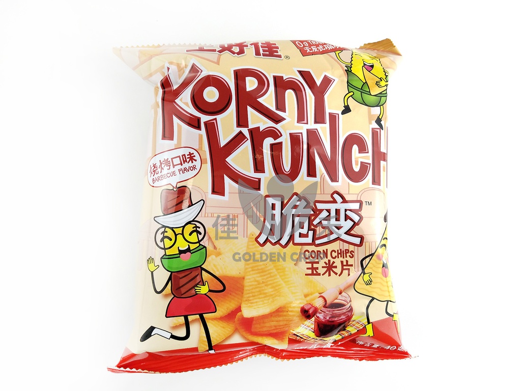 SHJ Corn- Chips Barbecue Flavor 40g | 上好佳 脆变玉米片 烧烤味 40g
