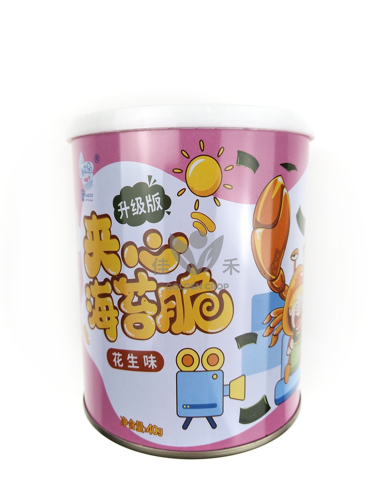 THD Seaweed With Peanut&Sesame 40g | 藤壶岛 芝麻夹心海苔-花生 40g