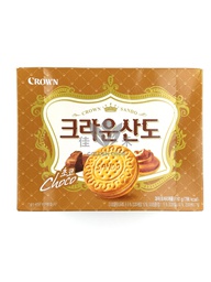 [60928] 韩国 克丽安 可可皇冠饼干 161g | KR Crown Sando Cookie Choco 161g