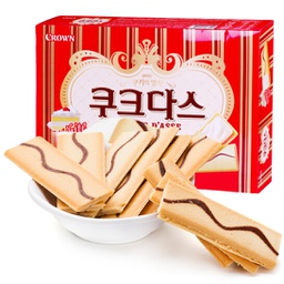 [60925] 韩国 克丽安 奶油蛋糕夹心饼干 72g | KR crown Couque d'Asse White Torte 72g