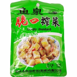 [20153] 鱼泉 脆口榨菜 158g | FISH WELL Preserved Crispy Mustard Stem 158G